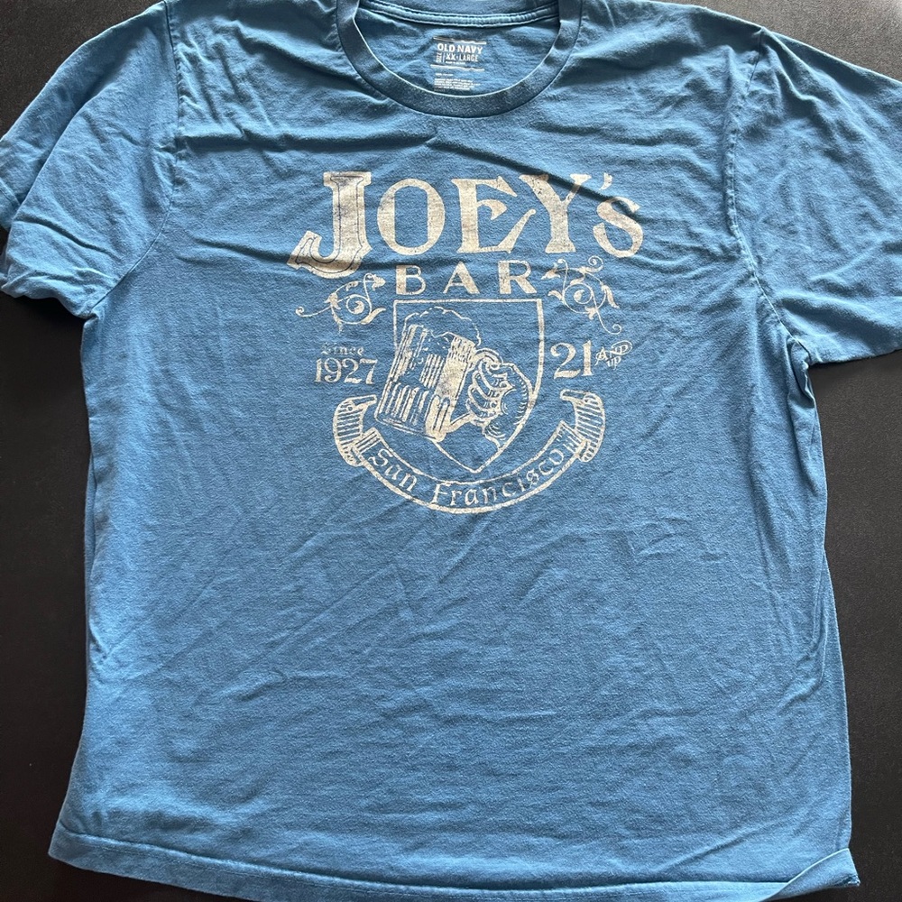 Men’s Joey’s Bar Old Navy Blue Tshirt